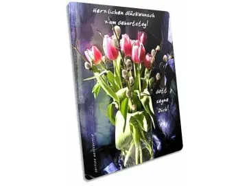 Geburtstagskarte: Tulpenstrauß