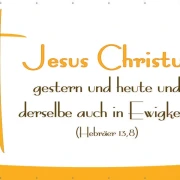 Kirchenbedarf Bibelvers-Wand-Banner XXL-Hebräer 13,8