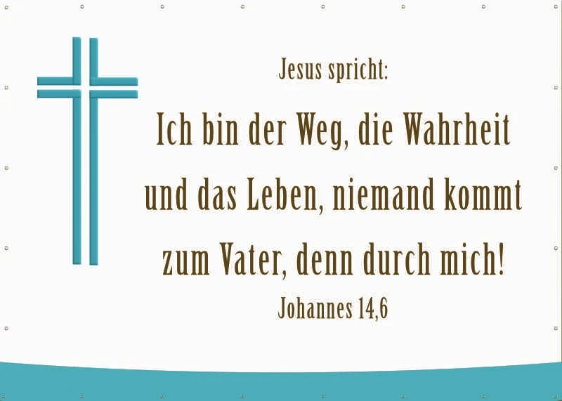 Kirchenbedarf Bibelvers-Wand-Banner XXL-Hebräer 13,8