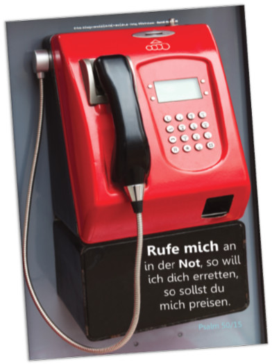Kühlschrankmagnet - Roter Münzfernsprecher