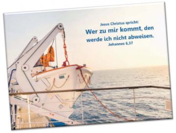Kühlschrankmagnet: Startbereites Rettungsboot