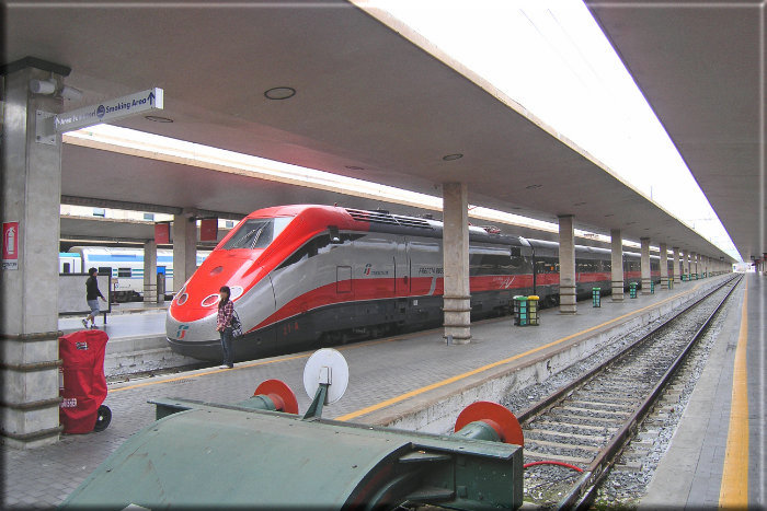 Leinwanddruck Eisenbahn - Italienischer Hochgeschwindigkeitszug