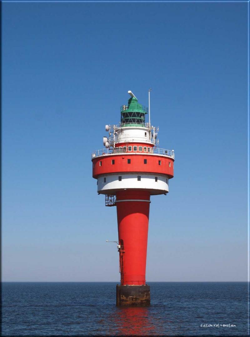 Leinwanddruck: Leuchtturm Alte Weser - Hochformat