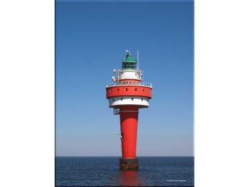 Leinwanddruck: Leuchtturm Alte Weser - Hochformat