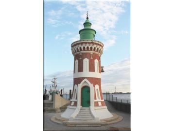 Leinwanddruck: Leuchtturm Kaiserschleuse - Pingelturm, Bremerhaven