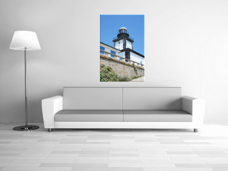 Leinwanddruck: Leuchtturm La Revellata III, Hochformat
