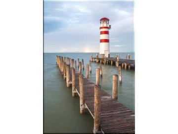 Leinwanddruck: Leuchtturm Podersdorf - Neusiedler See