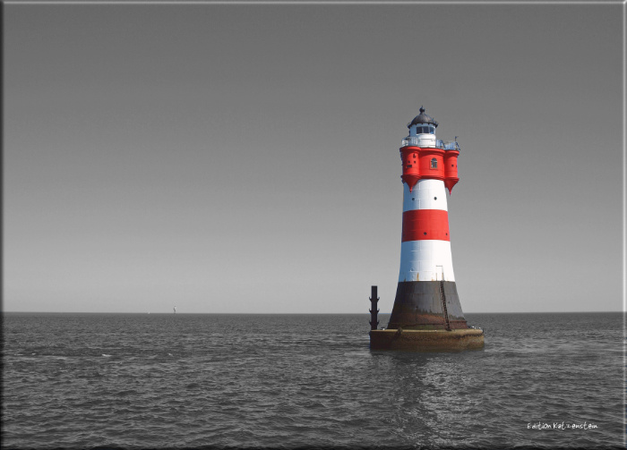 Leinwanddruck: Leuchtturm Roter Sand I