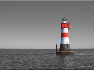 Leinwanddruck: Leuchtturm Roter Sand I