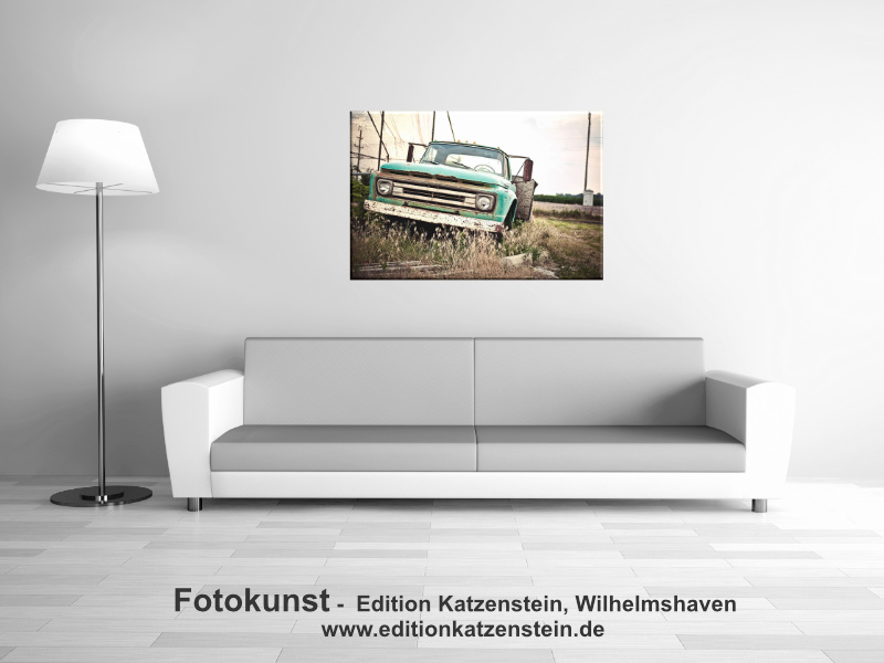 Leinwanddruck: Pick-up Oldtimer
