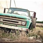 Leinwanddruck: Oldtimer Pickup