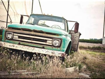 Leinwanddruck: Oldtimer Pickup