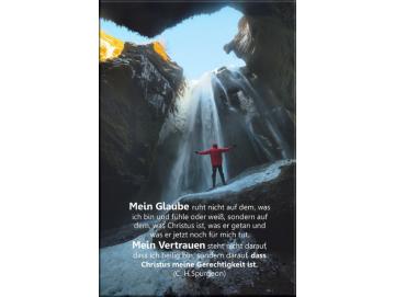 Leinwanddruck: Wanderer auf Felsen