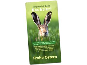 Osterkarte Feldhase im Gras- Maxicard: