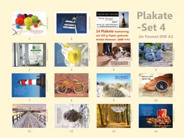 Poster A2 - 14-Stück-Set - 4 -Schaukasten-Plakate