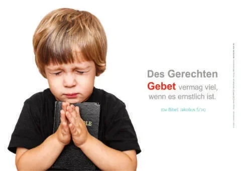 Poster A2 - Betender Junge