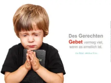 Poster A2 - Betender Junge