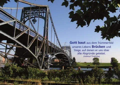 Poster A2 - Kaiser-Wilhelm-Brücke im Sommer