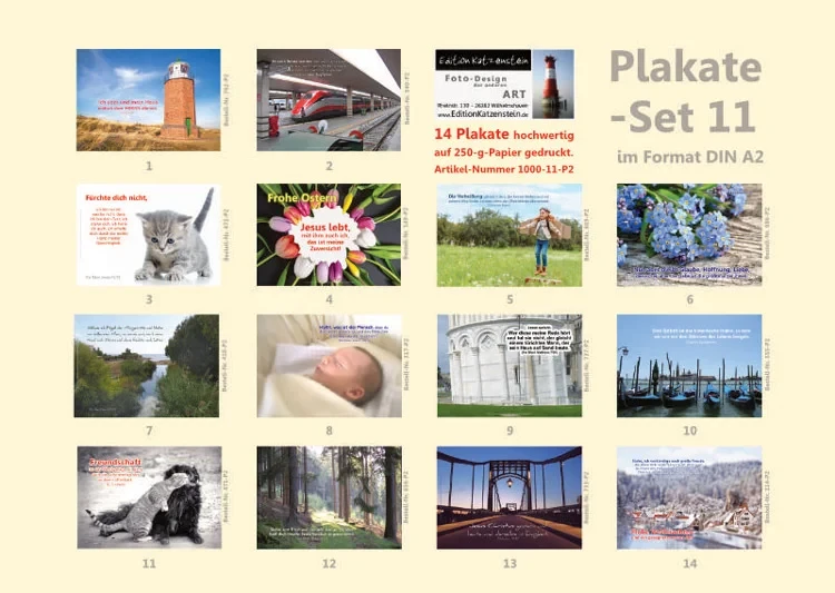Poster A2 -Set 11 - Schaukasten-Plakate