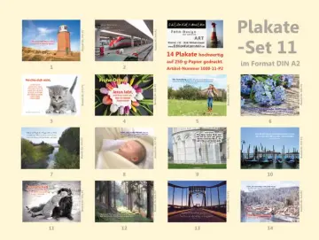 Poster A2 -Set 11 - Schaukasten-Plakate
