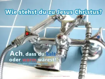 Poster A3: Altmodische Badewannen-Armatur