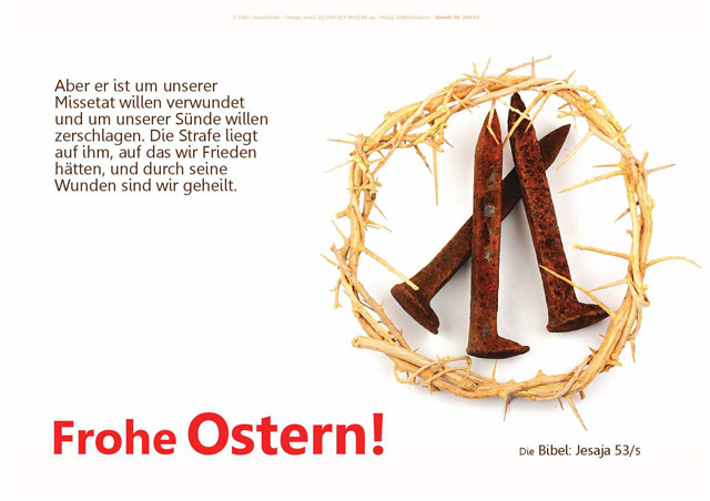 Poster Ostern A2 - Dornenkrone und rostige Nägel