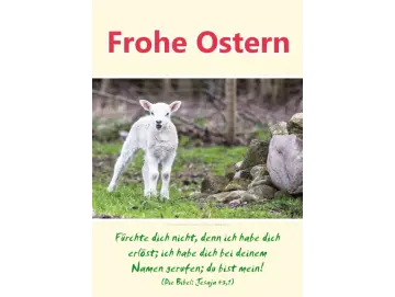 Poster Ostern A2 - Osterlämmchen