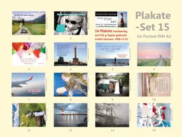 Poster A2 Set 15 -Plakate für den Schaukasten