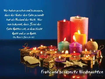 Poster Weihnachten A1: Kerzensammlung