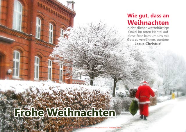 Poster Weihnachten A2: Weihnachtsmann im Einsatz