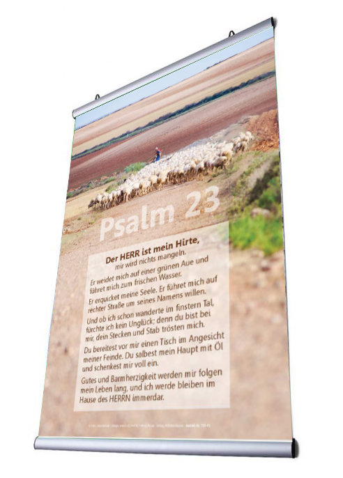 Posterschiene Aluminium - 59,4 cm - A1 hoch/A2 quer