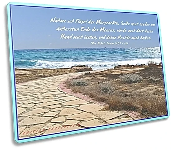 Christliche Postkarte - Strandweg Ayia Napa, Zypern