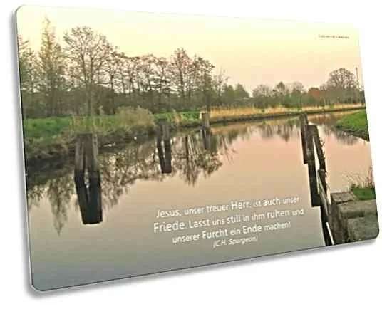 Postkarte: Abendidylle am Ems-Jade-Kanal