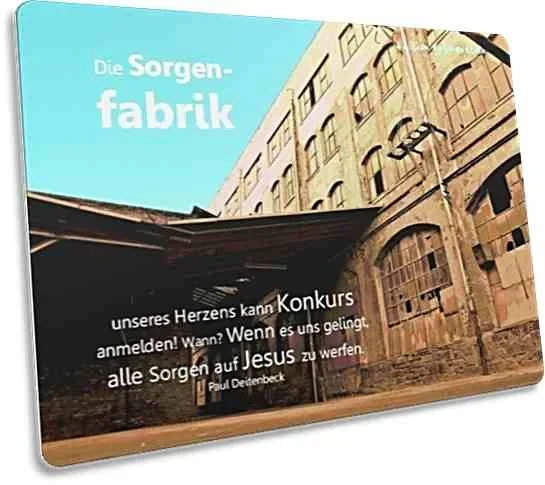 Postkarte: Altes Fabrikgebäude