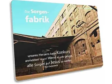 Postkarte: Altes Fabrikgebäude