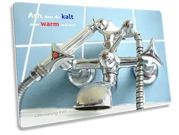 Postkarte: Altmodische Badewannen-Armatur