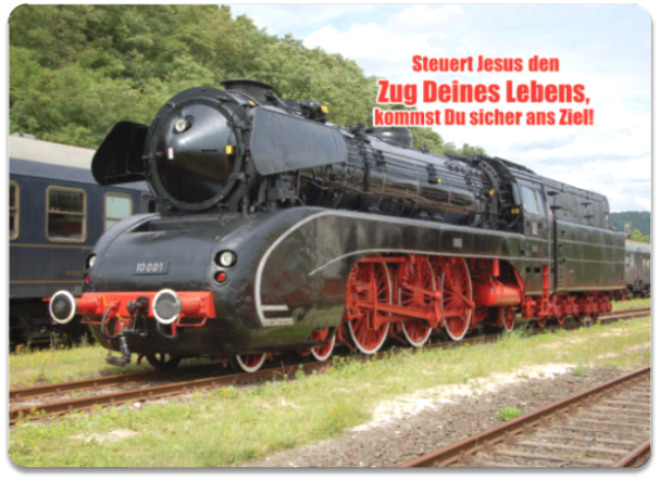 Postkarte: Dampflokomotive - DB-Baureihe 10