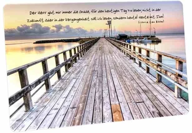 Postkarte: Holzsteg