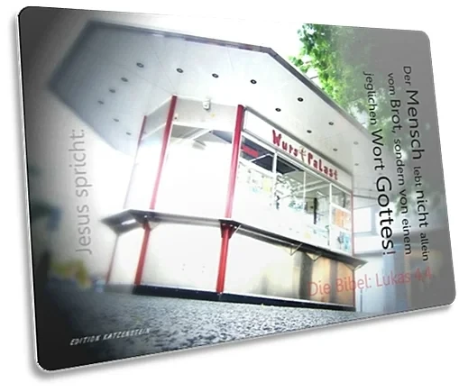 Postkarte: Imbissbude