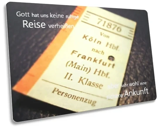 Postkarte: Nostalgische Fahrkarte