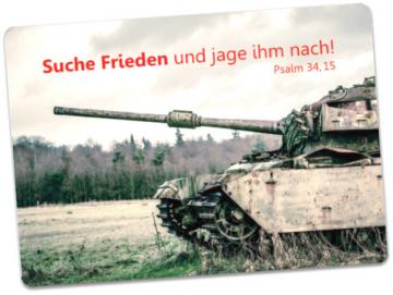 Postkarte Ukraine-Krieg: Rostiger Panzer