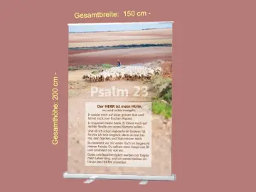 Roll-Up-Display - KIrche - Schafhirte 150 x 200