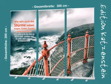 Roll-Up-Display - Blick von Leuchtturm - 300 x 200cm -Kirche