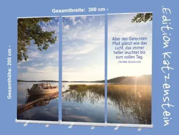 Roll-Up-Display - Verträumtes Seeufer- 300x200cm