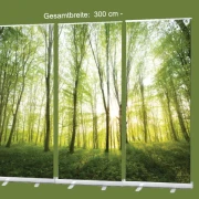 Bestatterbedarf: Roll-Up Display 2er-Set - "Frühlingswald"
