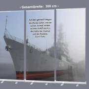 Roll-Up Display "Kriegsschiff Zerstörer Mölders" - Bestatter - Trauerhalle