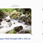 Zipper-Wall - Stadtparkteich im Herbst- 200 x 150 cm - Bestatterbedarf - Dekoration