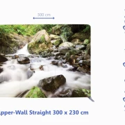 Zipper-Wall - Stadtparkteich im Herbst- 200 x 150 cm - Bestatterbedarf - Dekoration