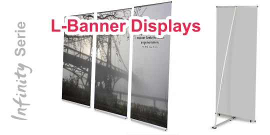 L-Banner-Display für Dekoration von Trauerhallen