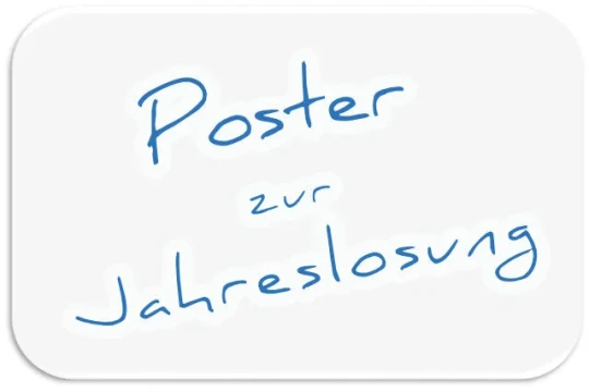 Poster Jahreslosung - Jahreslosungsposter - Plakate
